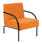 SPA 1 černý lak, koženka AN 030 - koženka oranžová